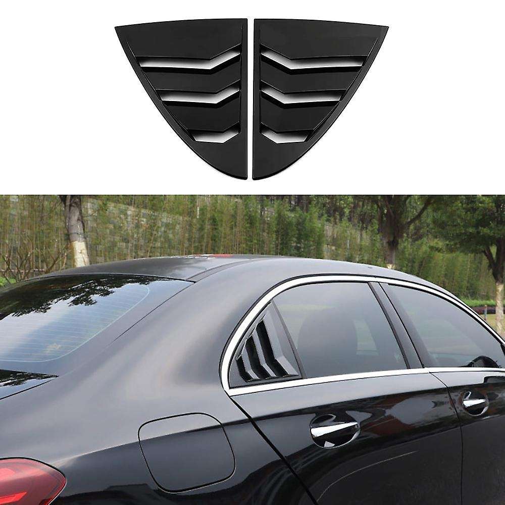 Car Bright Black Rear Window Louver Shutter Cover Trim for a Class W177 2019-2021 Window Louver Side