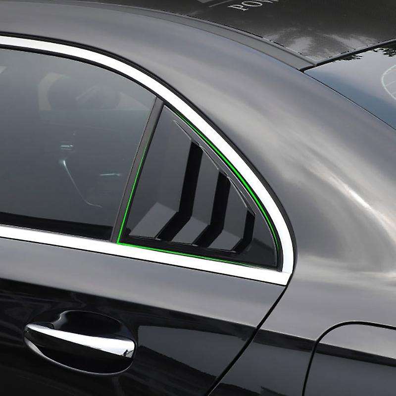 Car Bright Black Rear Window Louver Shutter Cover Trim for a Class W177 2019-2021 Window Louver Side