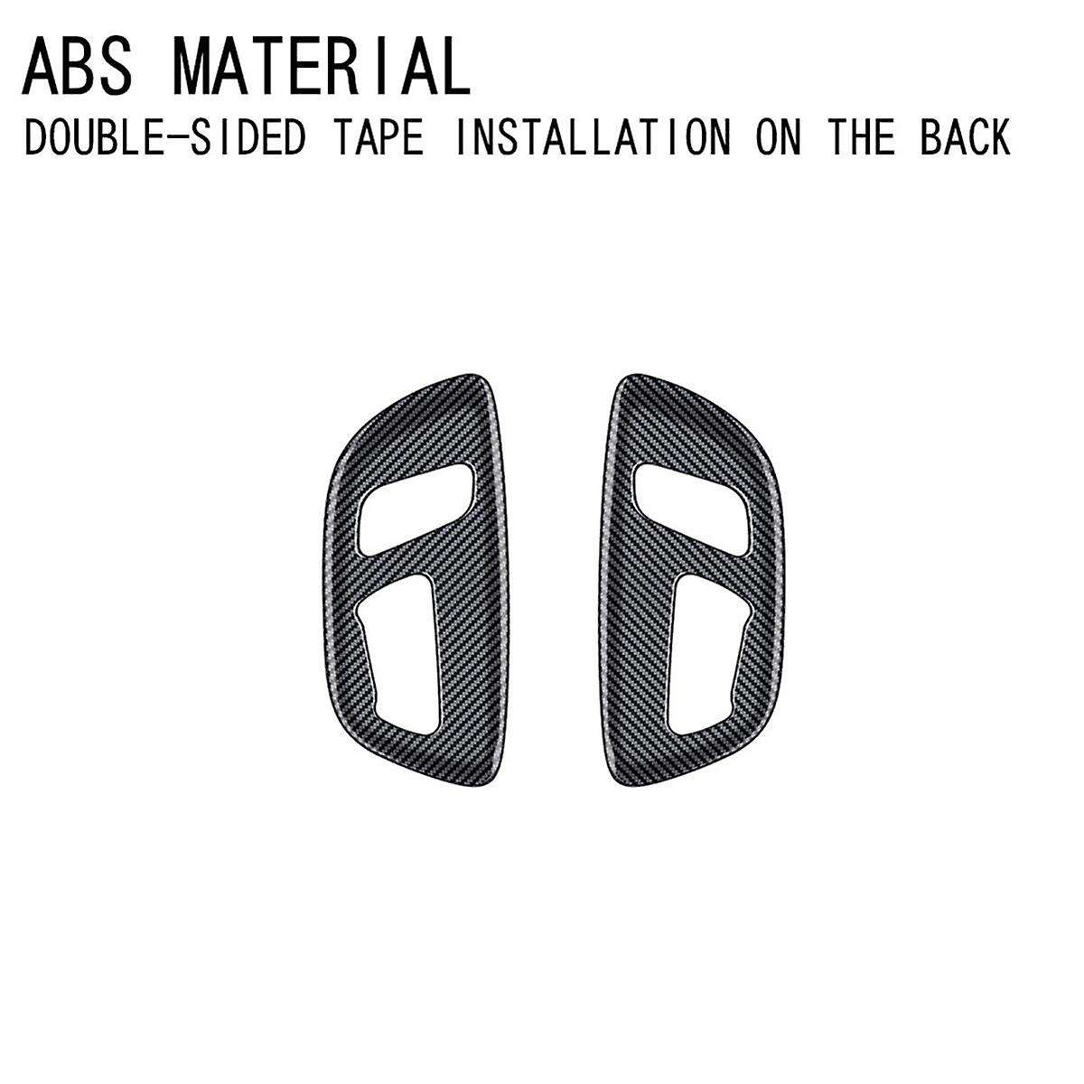 Car Carbon Fiber Electric Seat Button Panel Frame Interior Trim Accessories for Alphard/Vellfire 40