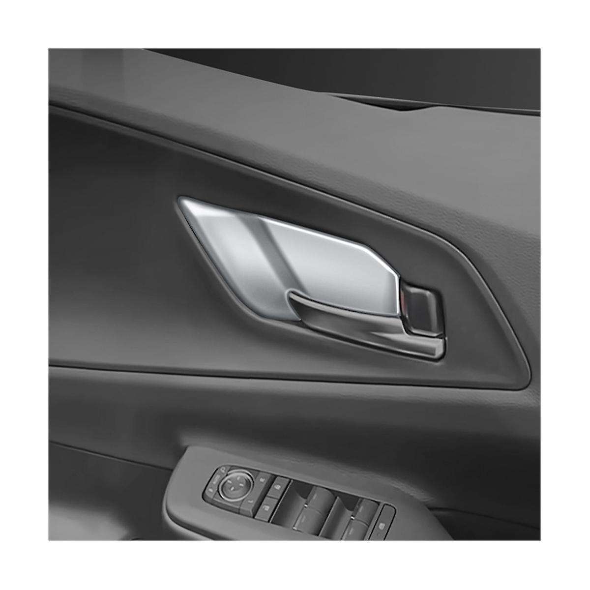 Car Carbon Fiber Door Inner Handle Bowl Frame Trims High/low Configuration 5pcs for Prius 60 Series