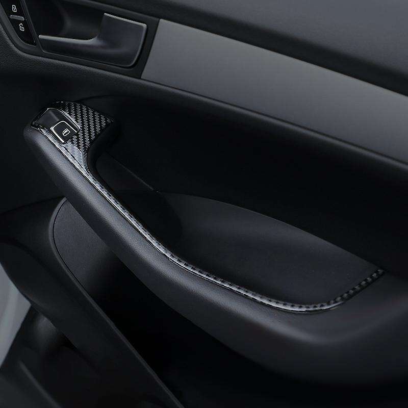 Car Carbon Fiber Interior Decoration Window Control Switch Panel Cover Sticker for  Q5 (2010-2018) S