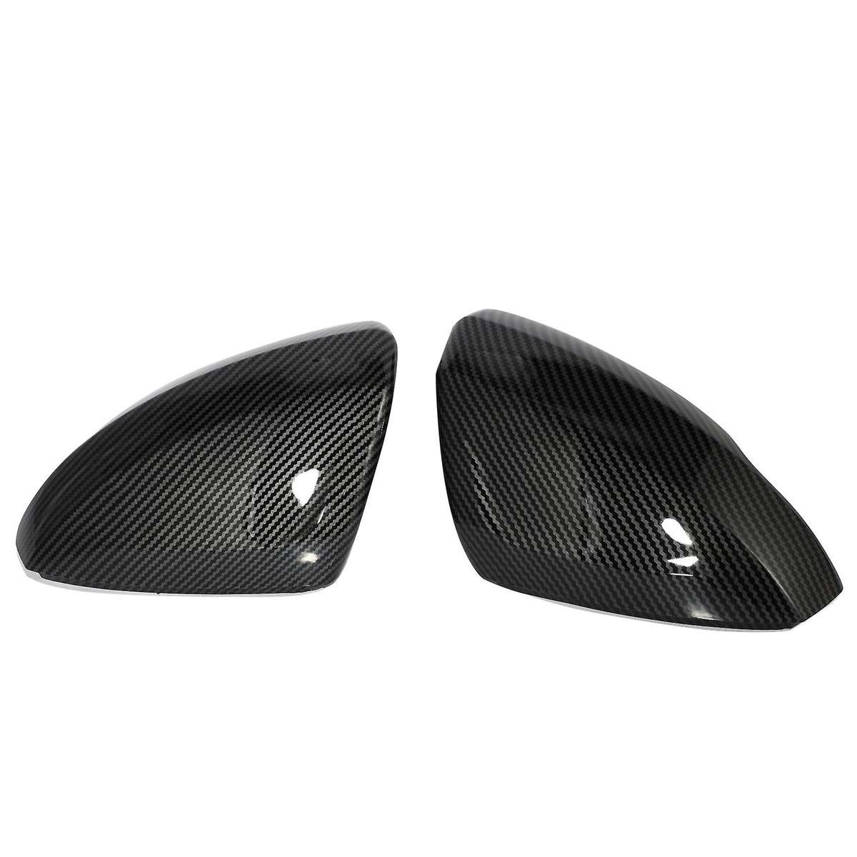 Car Carbon Fiber Pattern Rear View Mirror Cover Wing Rear View Mirror for - 2018 2019