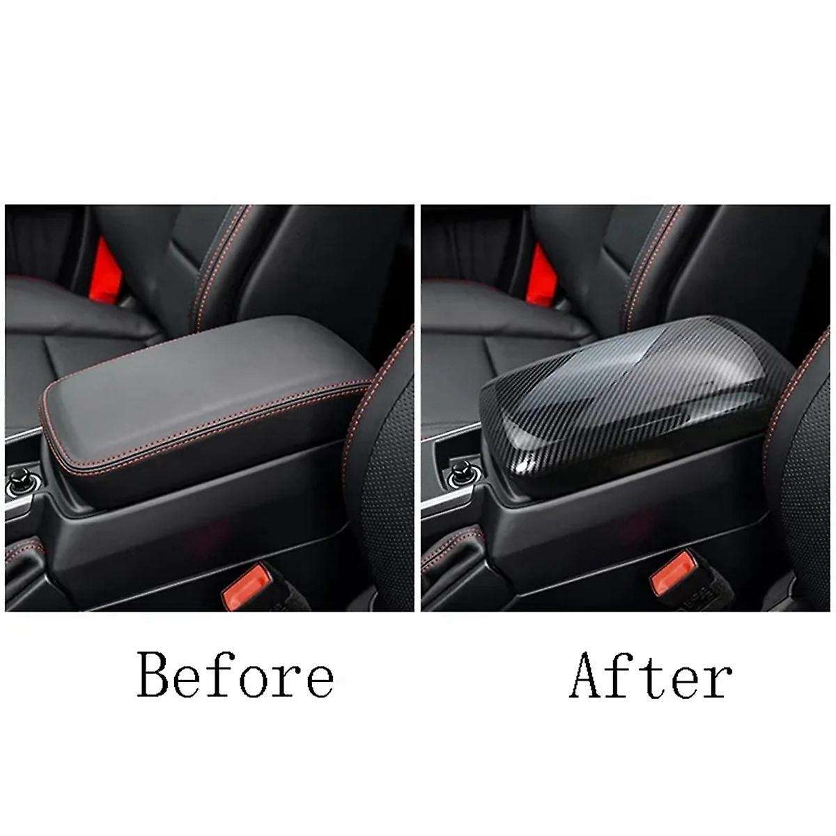 Car Center Armrest Box Panel Trim for Cla C117 Gla X156 A Class W176 13-18 Protecting Covers Carbon