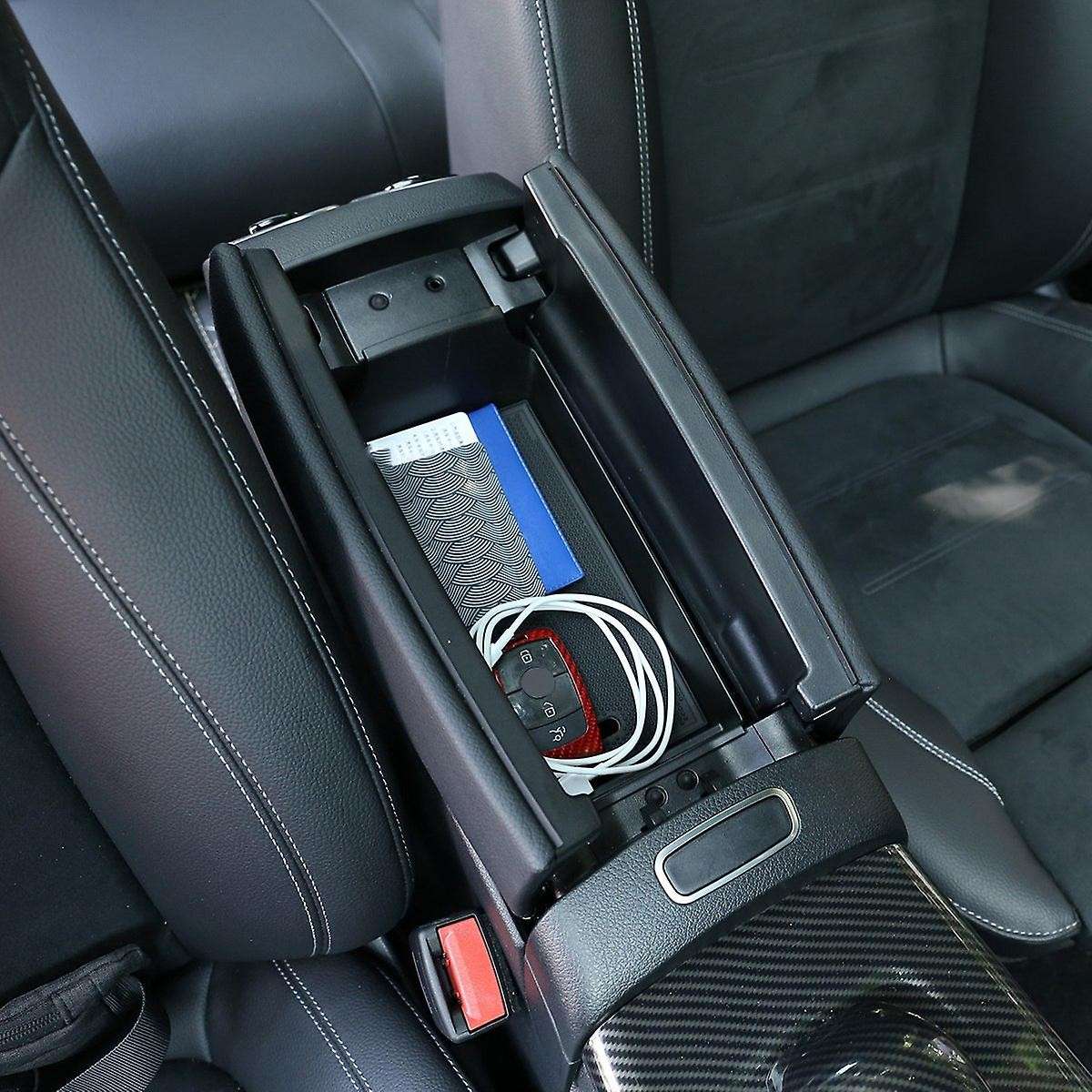 Car Center Console Box Tray Divider Organizer Box Container Holder for Gla Class H247 2020-2021