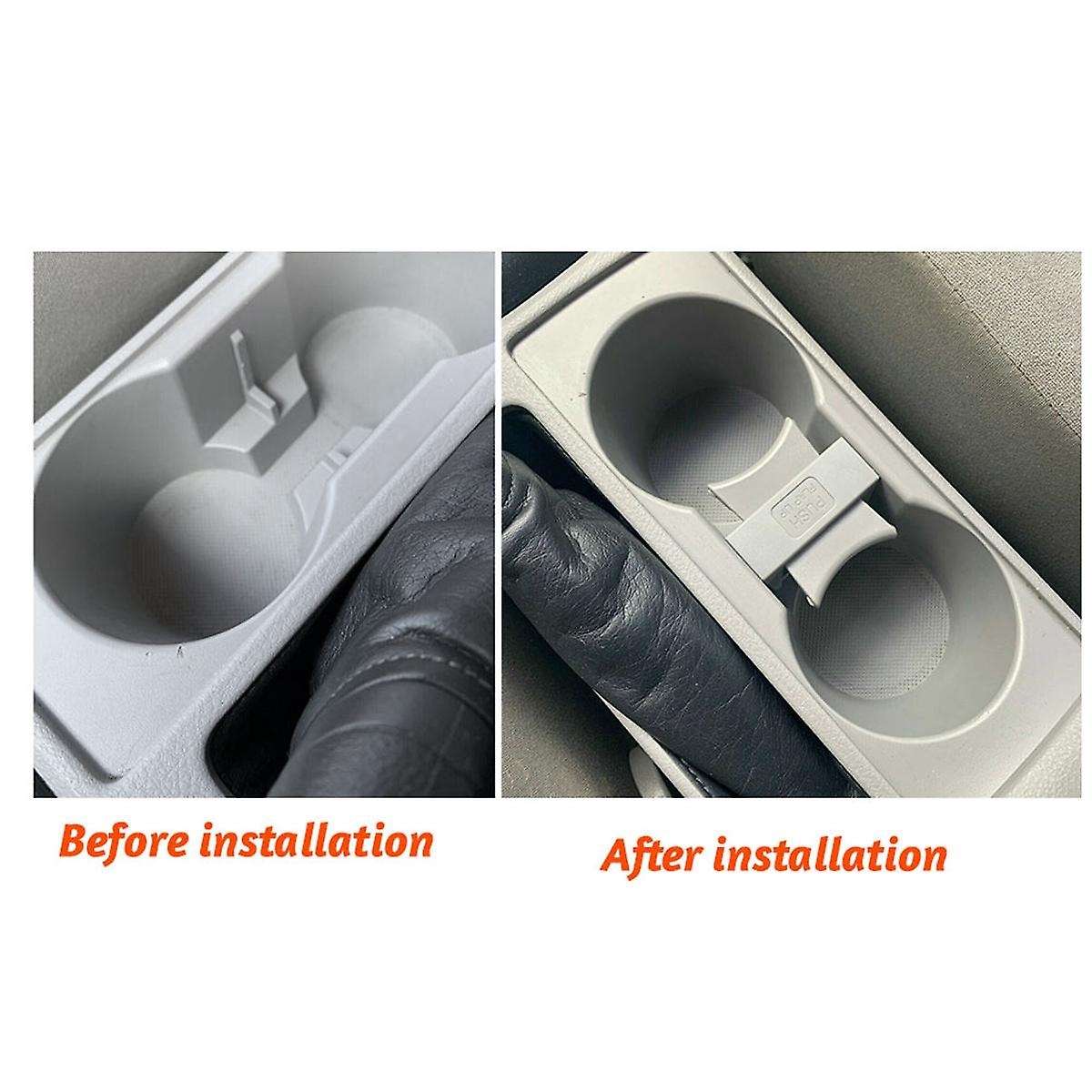 Car Center Console Cup Holder Partition 55620-02140 for 2009-2013 Folding Removable Cup Holder Gray