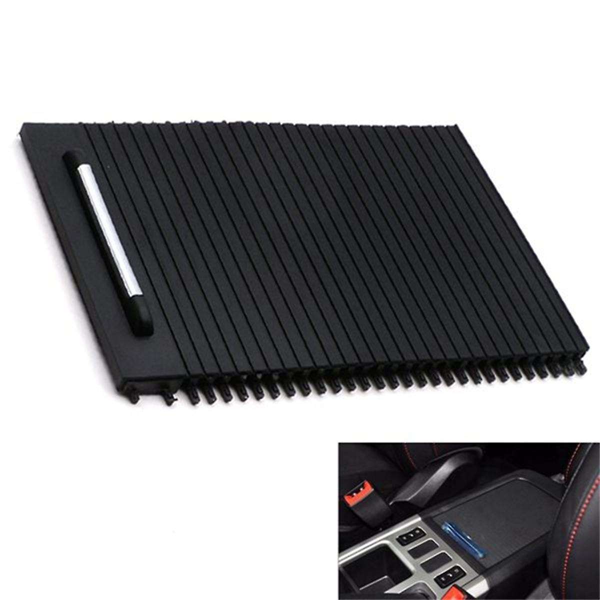Car Center Console Drink Cover Slide Roller Blind for H6 2010-2016 Water Cup Holder Curtain Black