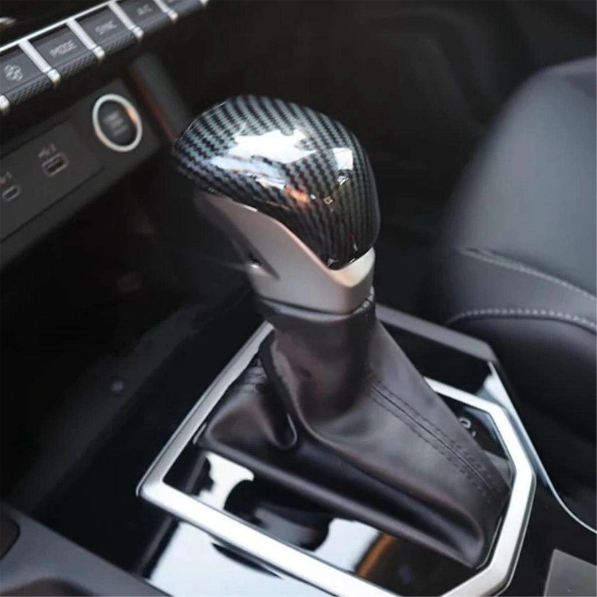 Car Center Console Gear Head Shift Knob Cover Interior Accessories for Triton / L200 2024 Carbon Fi