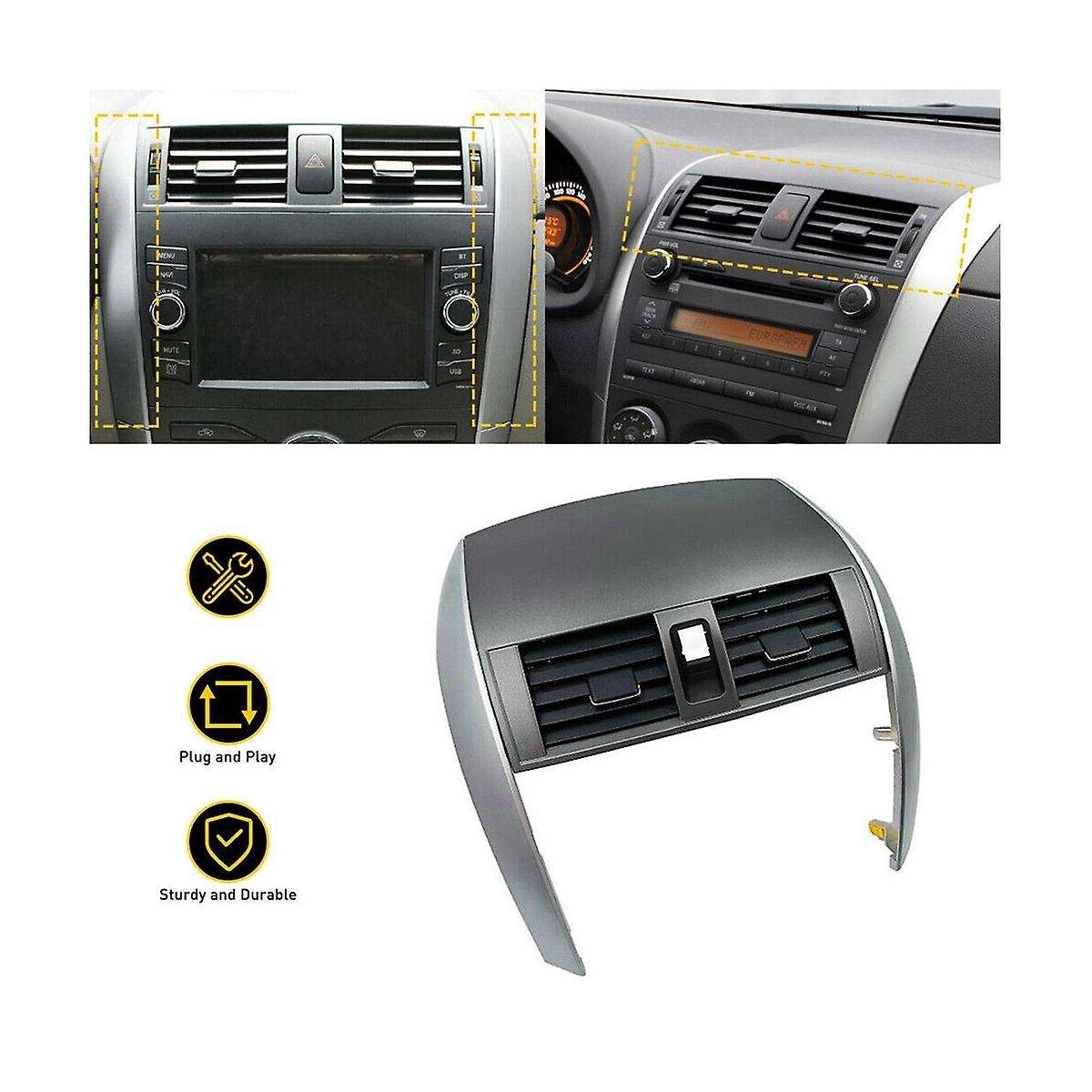 Car Center Dash A/c Outlet Panel with Strip Trim for 2009-2013