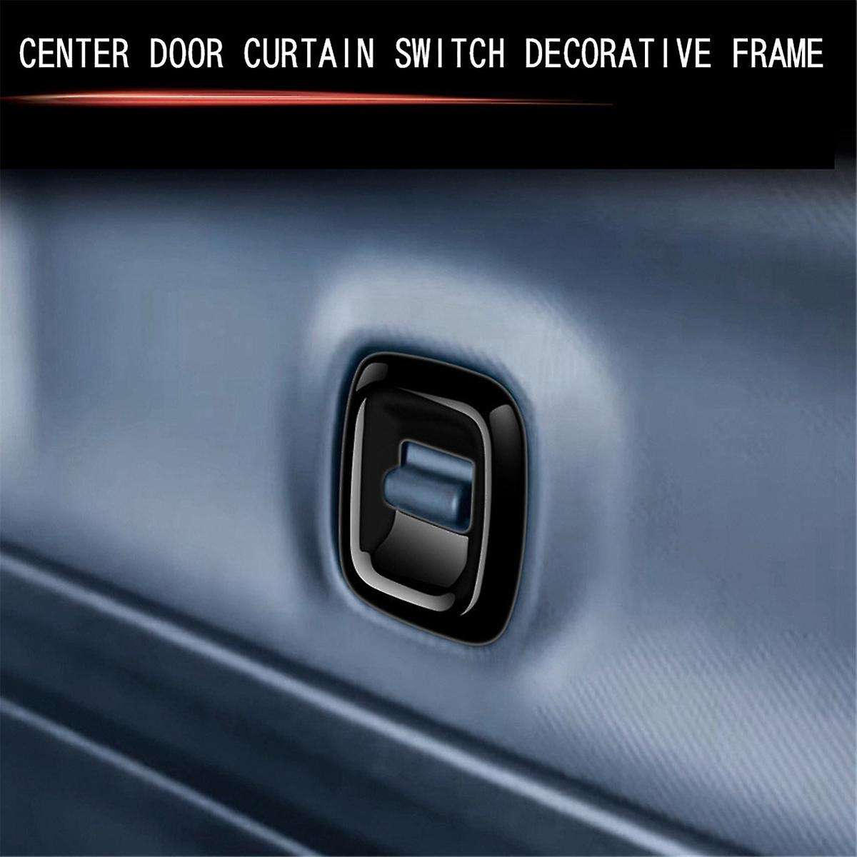 Car Center Door Curtain Switch Trim Frame Sticker for SPACIA Custom MK04 2017-2024 Car Accessories