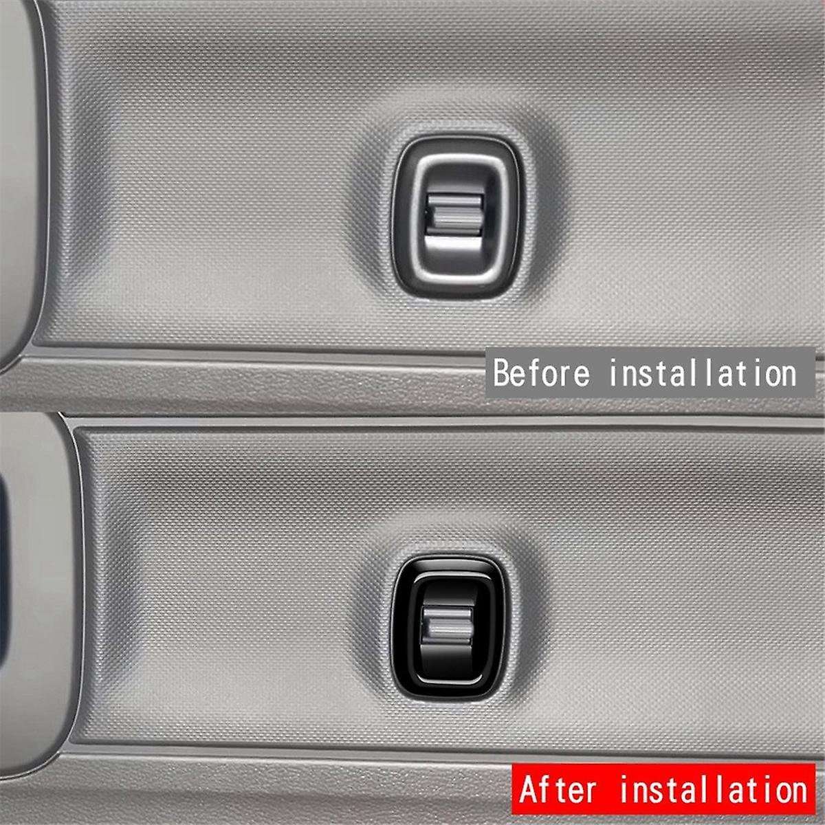 Car Center Door Curtain Switch Trim Frame Sticker for SPACIA Custom MK04 2017-2024 Car Accessories