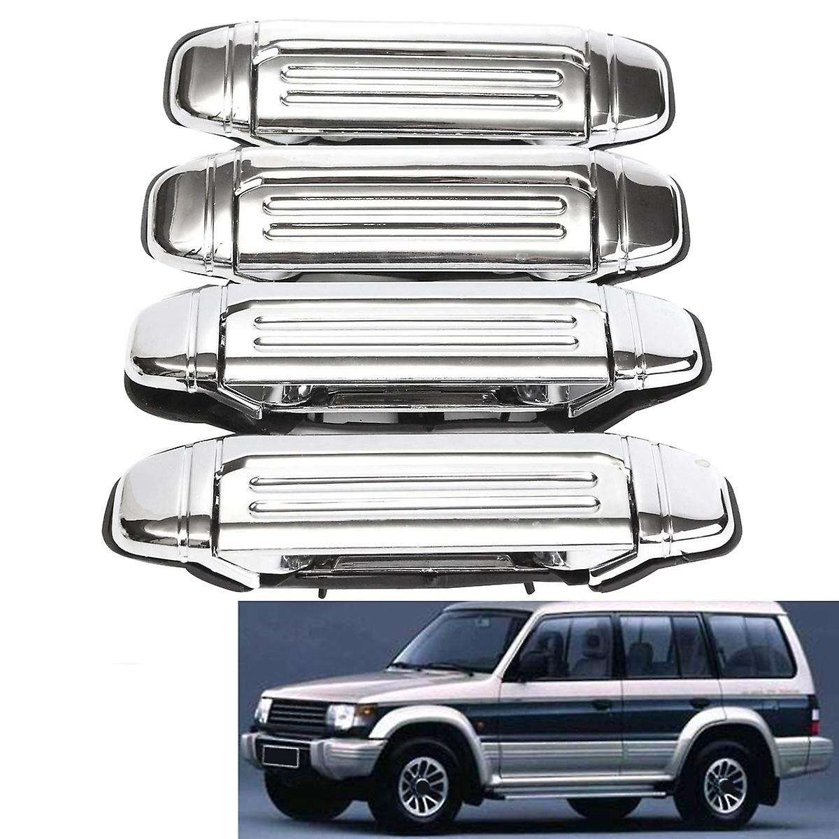 Car Chrome Door Handle Accessories Compatible Mitsubishi Pajero 1992-1997