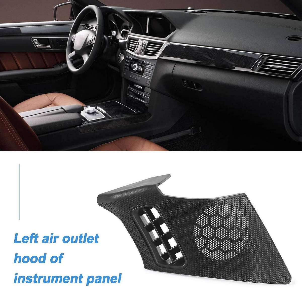 Car Dash Board Left Side Air Vent Speaker Grill Cover Compatible Mercedes