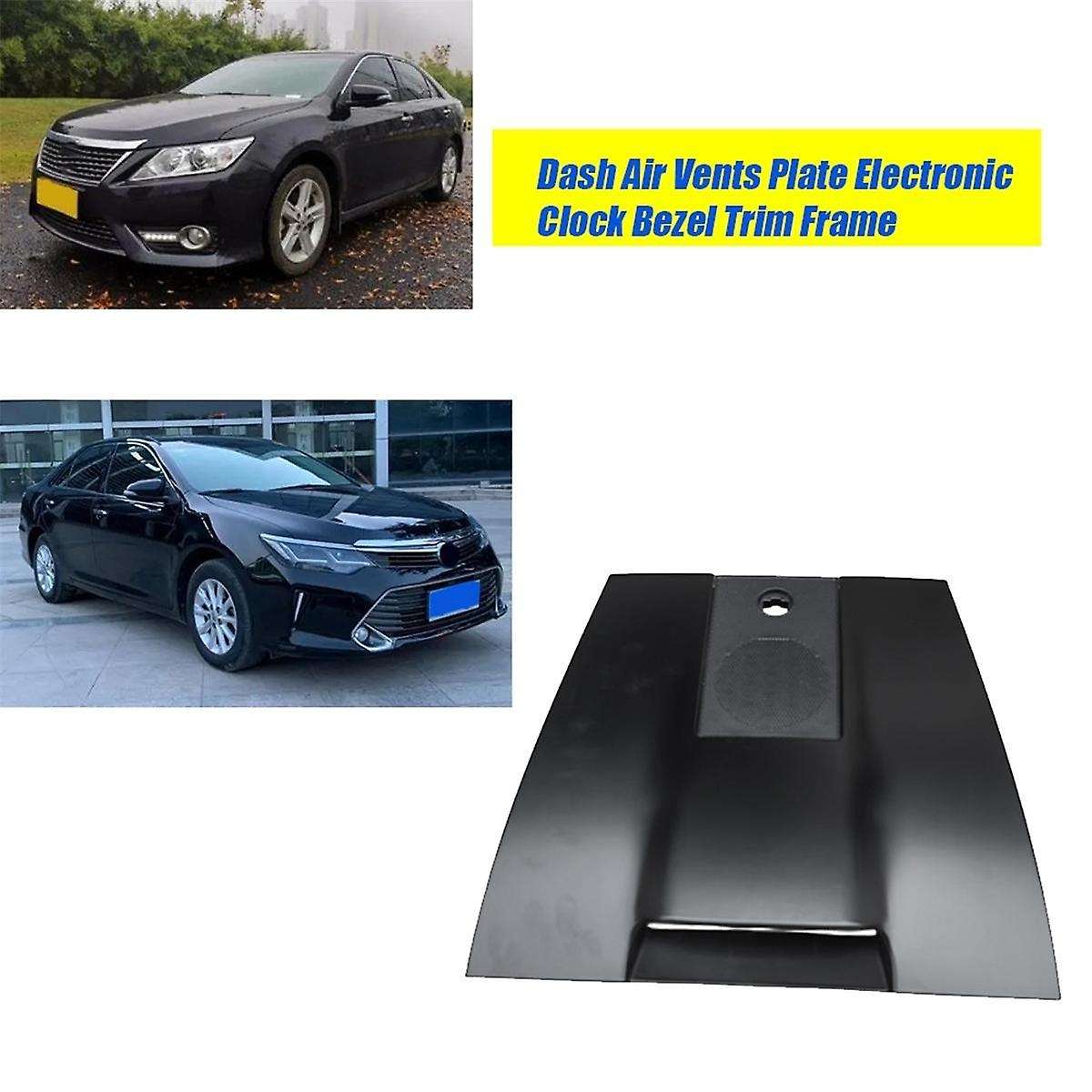 Car Dash Air Vents Plate Clock Bezel 55510-06030 for 2012-2017 Overseas Version Electronic Clock Tri