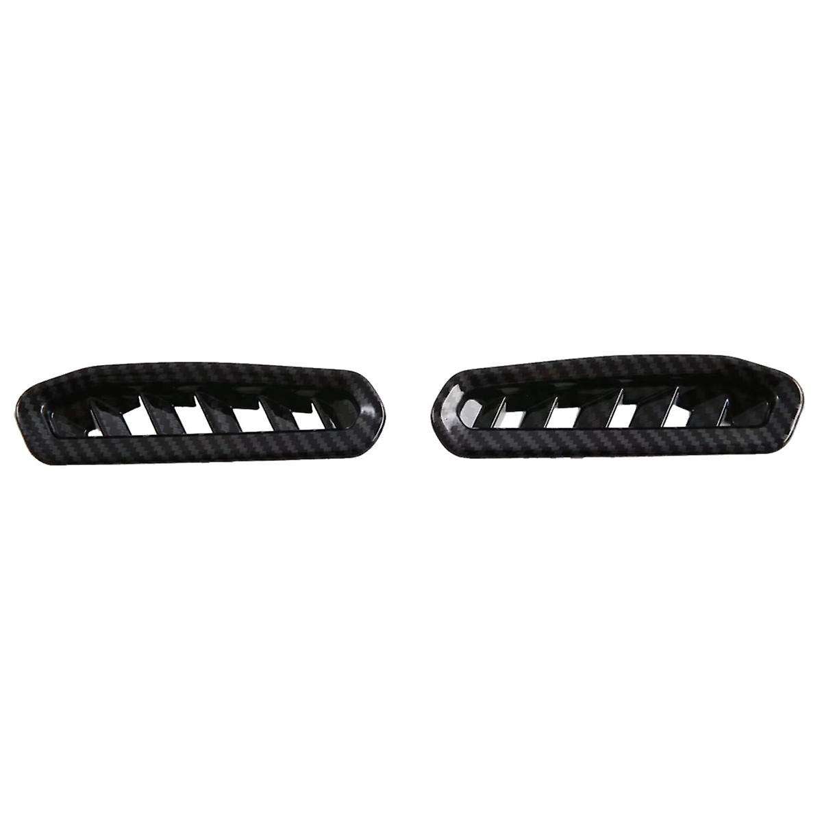 Car Dashboard Side Air Condition Vent Outlet Cover Trim for 2024 2025 Accessories Carbon Fiber