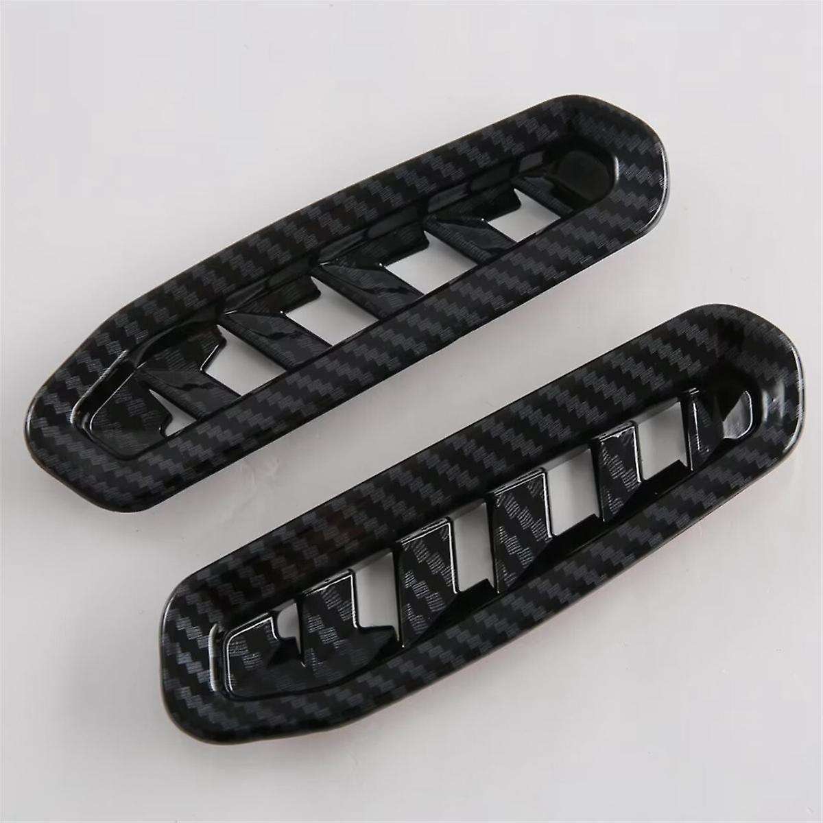 Car Dashboard Side Air Condition Vent Outlet Cover Trim for 2024 2025 Accessories Carbon Fiber