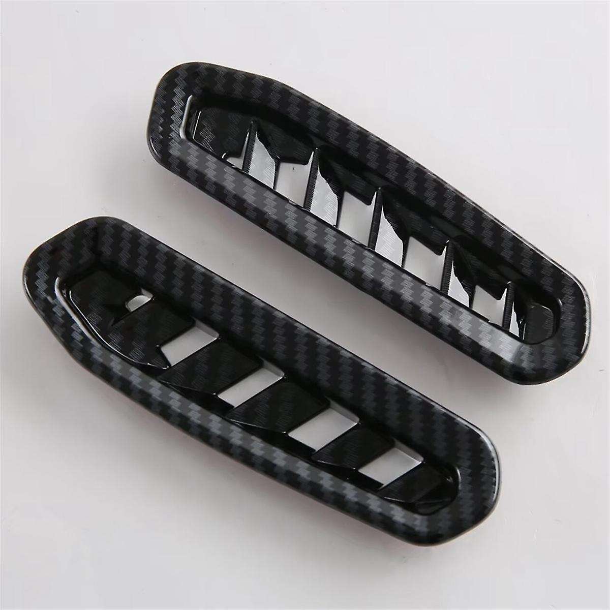 Car Dashboard Side Air Condition Vent Outlet Cover Trim for 2024 2025 Accessories Carbon Fiber