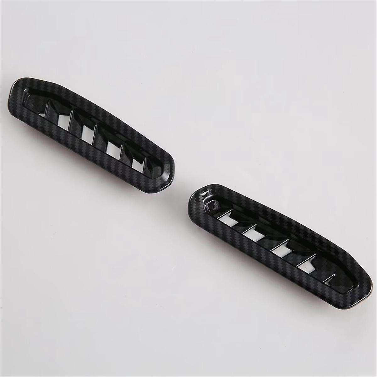 Car Dashboard Side Air Condition Vent Outlet Cover Trim for 2024 2025 Accessories Carbon Fiber
