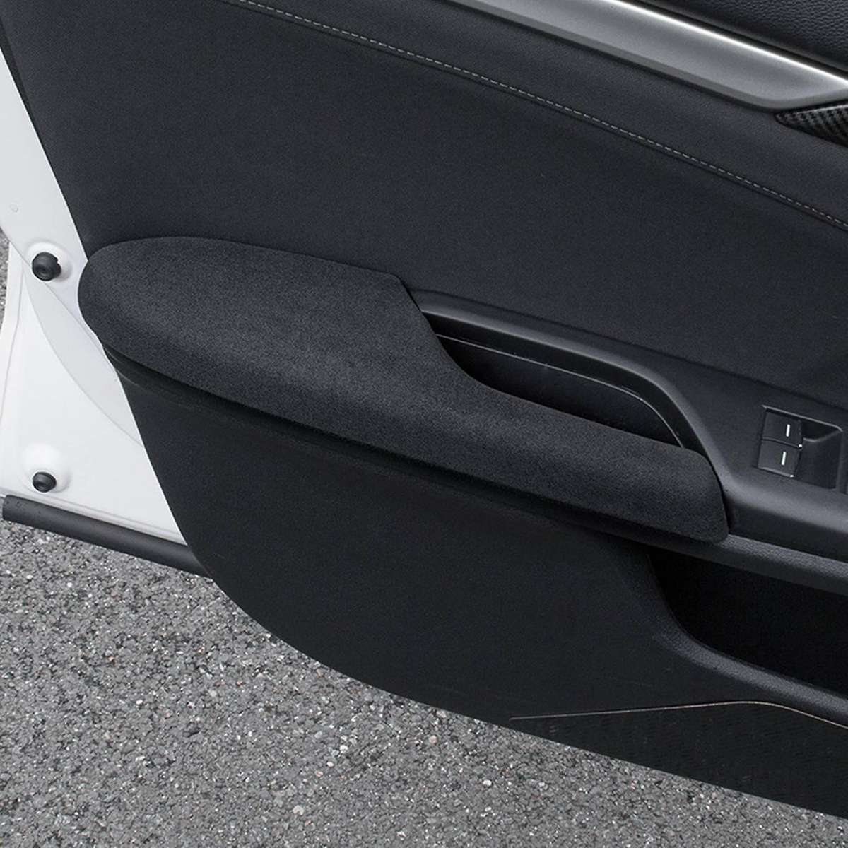 Car Door Armrest Panel Door Armrest Sticker Interior Decoration Cover Trim for 10Th 2016-2020 A