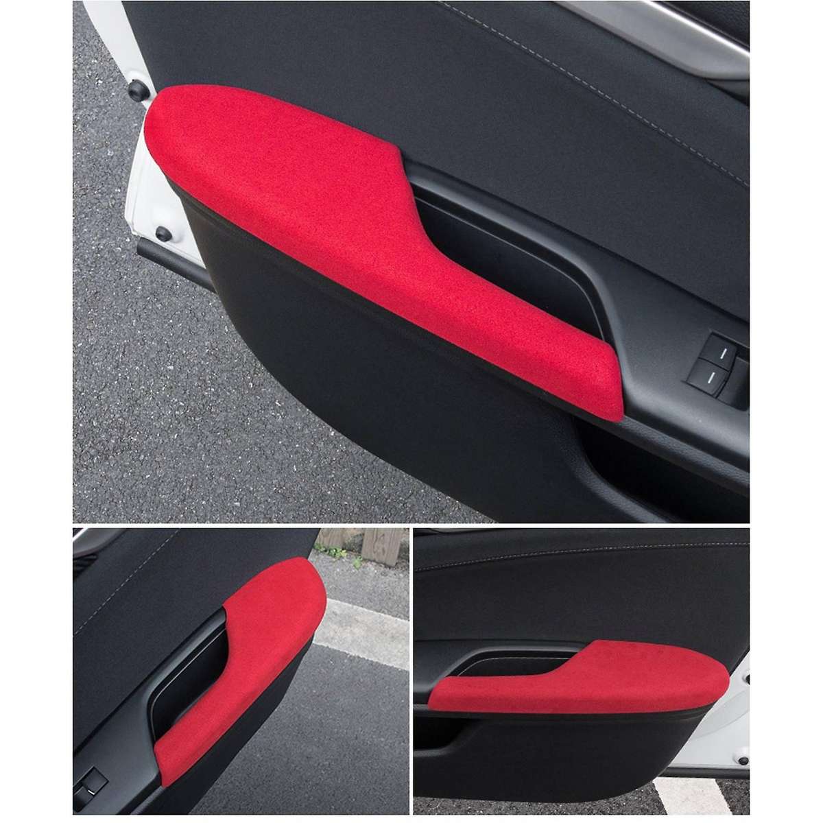 Car Door Armrest Panel Door Armrest Sticker Interior Decoration Cover Trim for 10Th 2016-2020 B