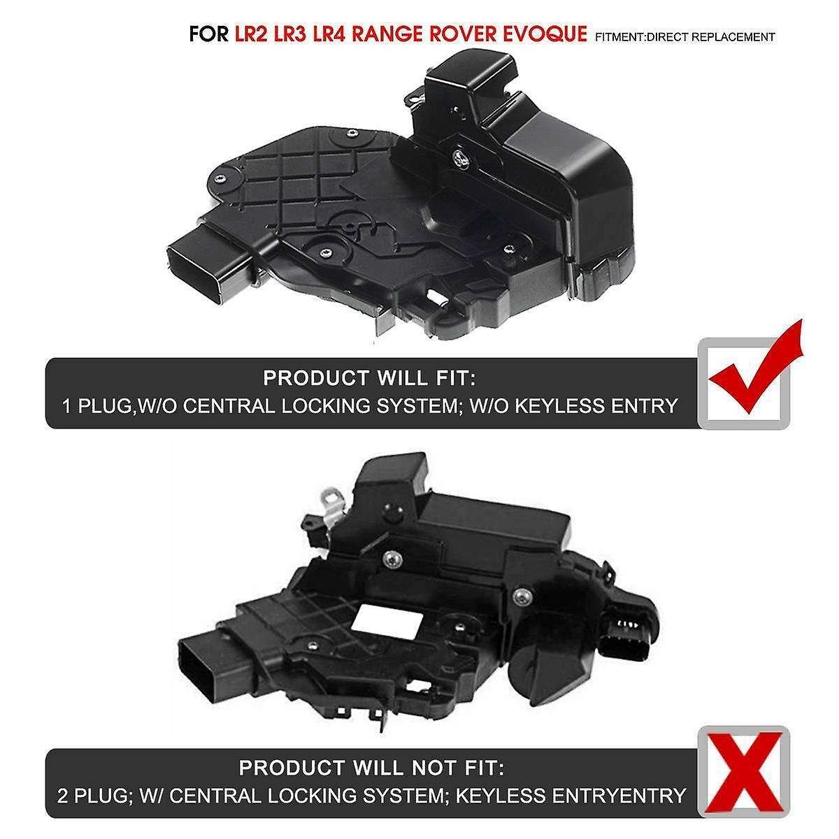 Car Door Lock Actuator Front Right for LR2 LR3 LR4 Range Sport Part Number:LR011275