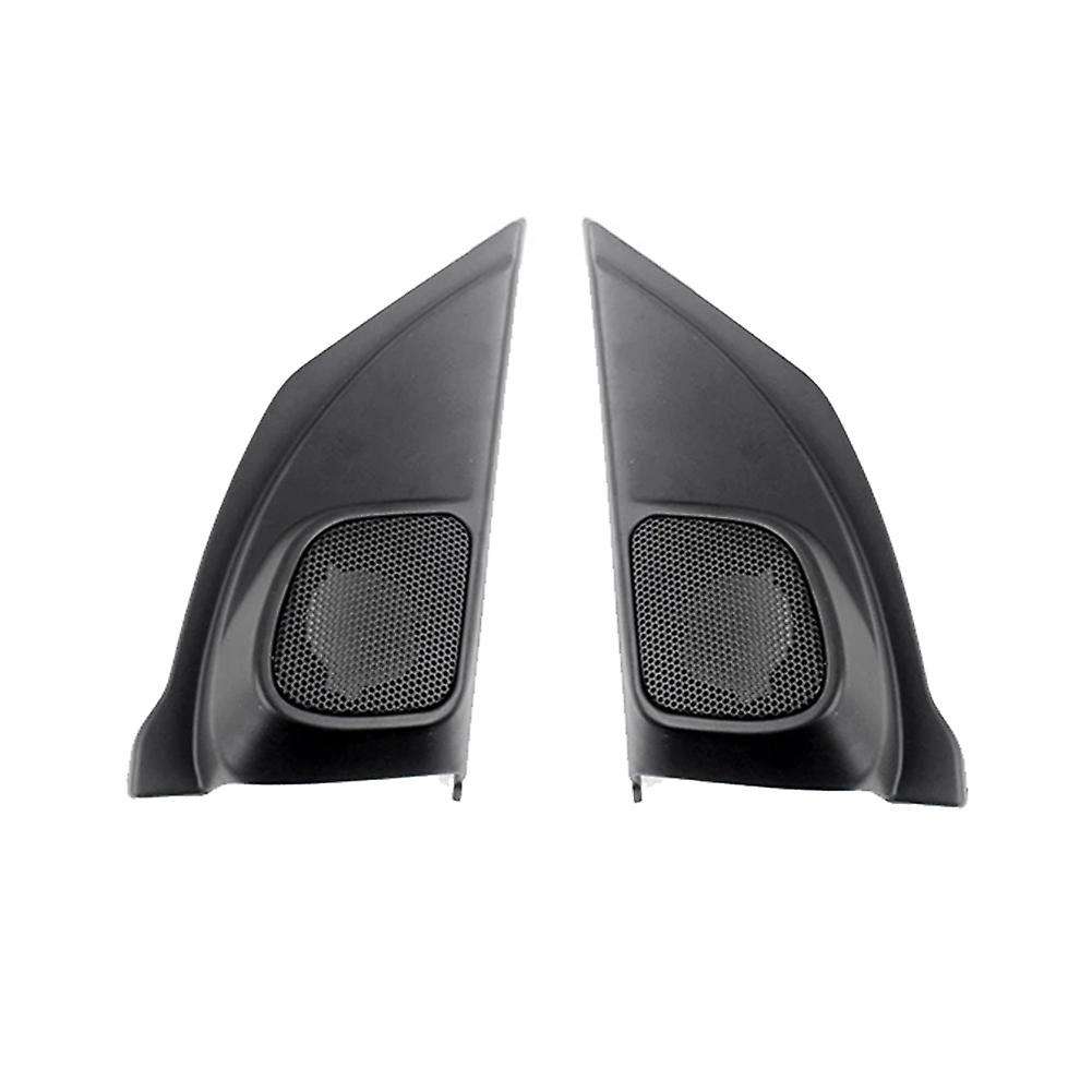 Car Door Panel Audio Horn Cover Tweeter Triple-cornered Speaker Loudspeaker Cover Trim for -V 2012-2