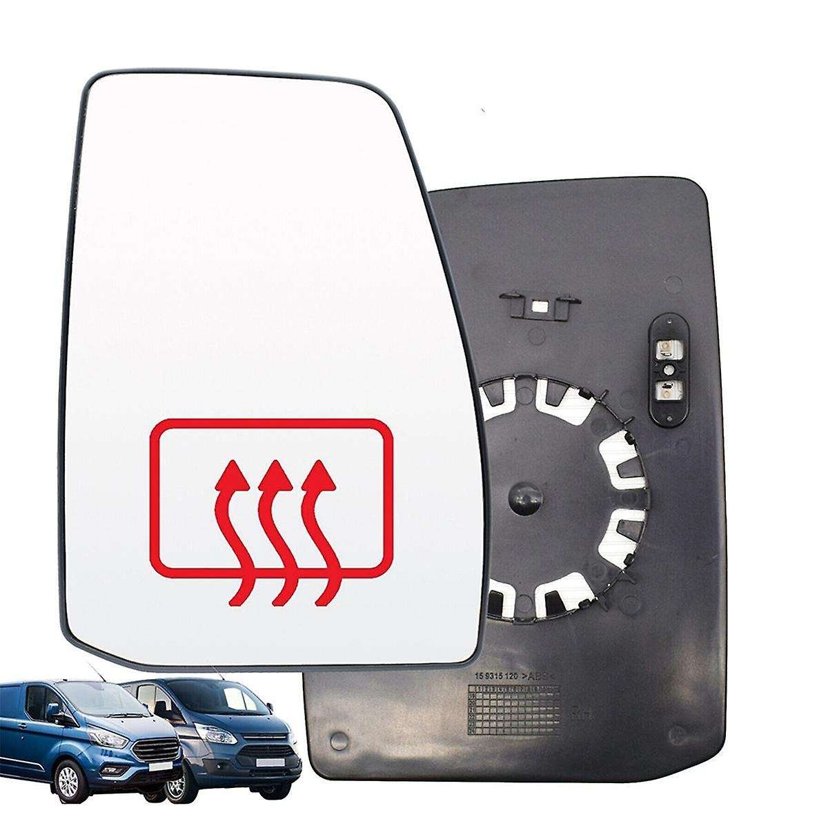 Car Door Wing Side Mirror Glass Heated with Backing Plate for Tourneo Custom Transit V362 2012-2020