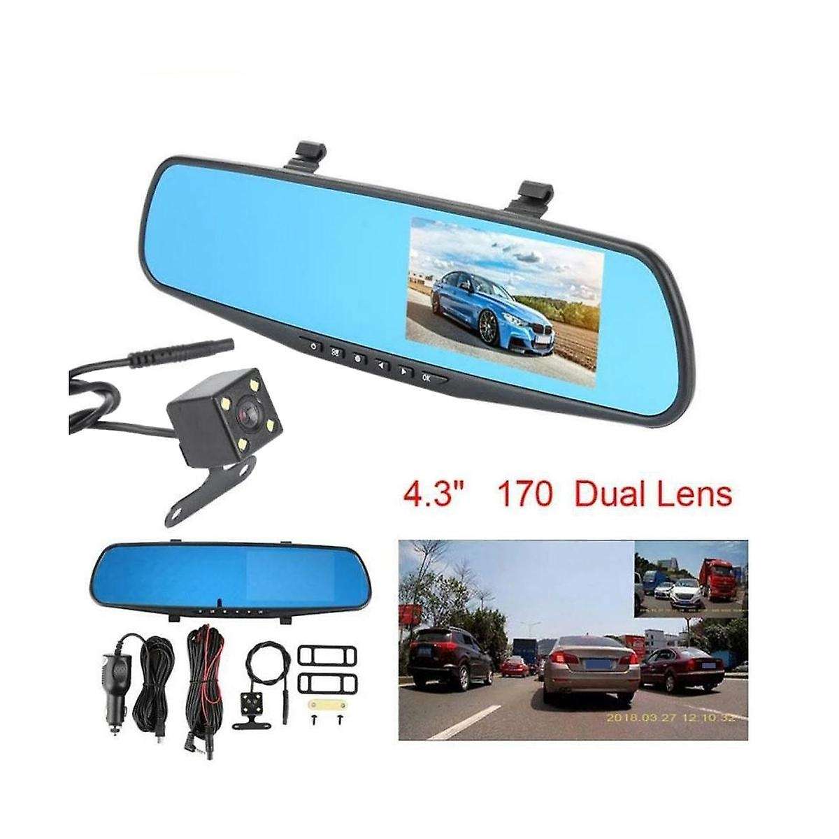 Car Dvr Rearview Mirror Car Recorder Hd Video Recorder Back-up Camera Car Accessories