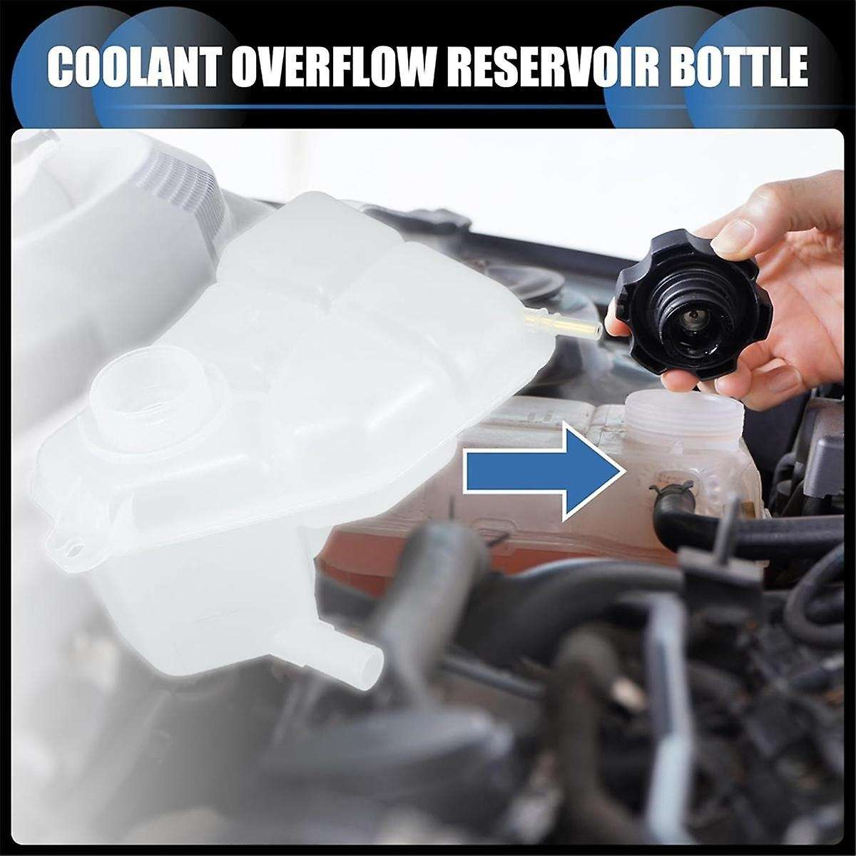 Car Engine Coolant Reservoir Water Tank Expansion Tank 1221362 2S6H8K218AD for FIESTA MK6 2001-2008