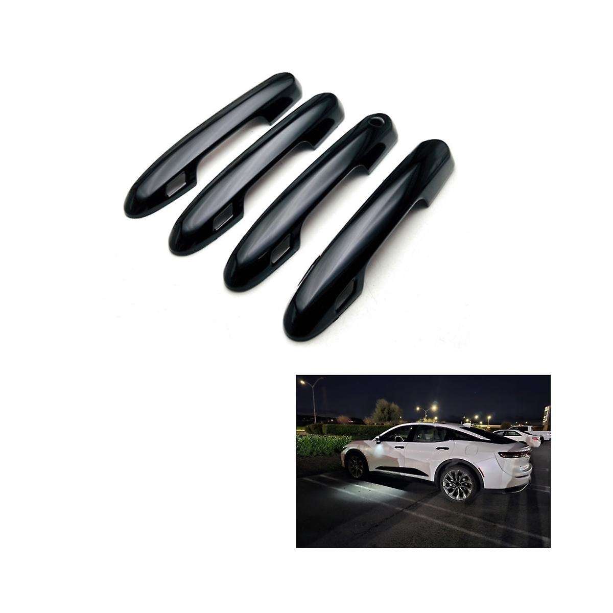 Car Exterior Door Handle Cover Trim Stickers for Crown Crossover 2023 Accessories - Black