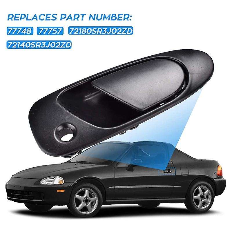 Car Exterior Outside Door Handle Front Driver & Passenger Side for Honda Civic 1992-1997 72180sr3j02
