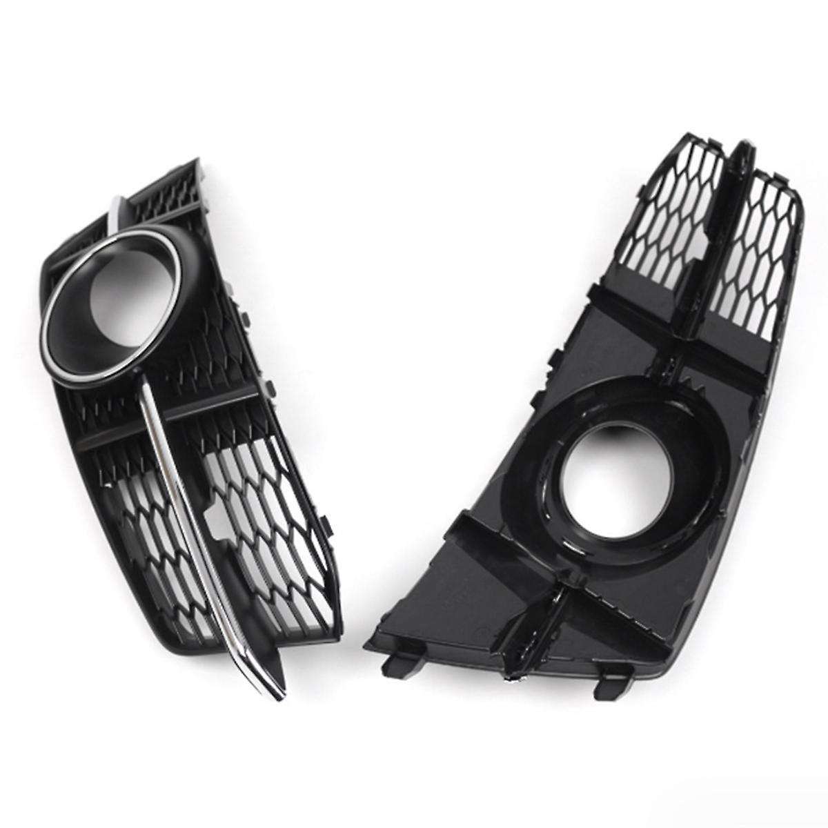 Car Fog Light Grill Lamps Cover with Hole for A6 C7 2016-2018 4g0807681ag 4g0807682ag