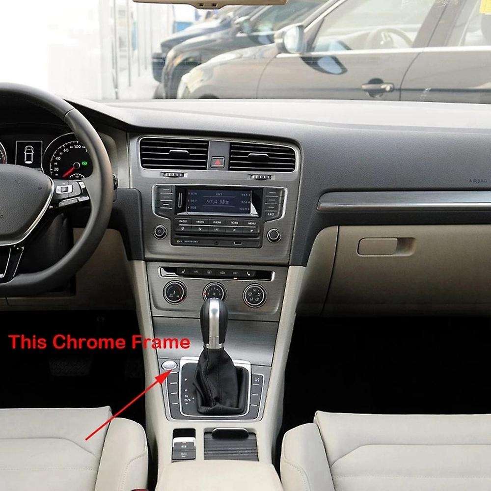 Car Frame Bracket Circle AT Stick Shift Knob Frame Trim 5GG713203A for Golf 7 7.5 Golf R 2008-2013