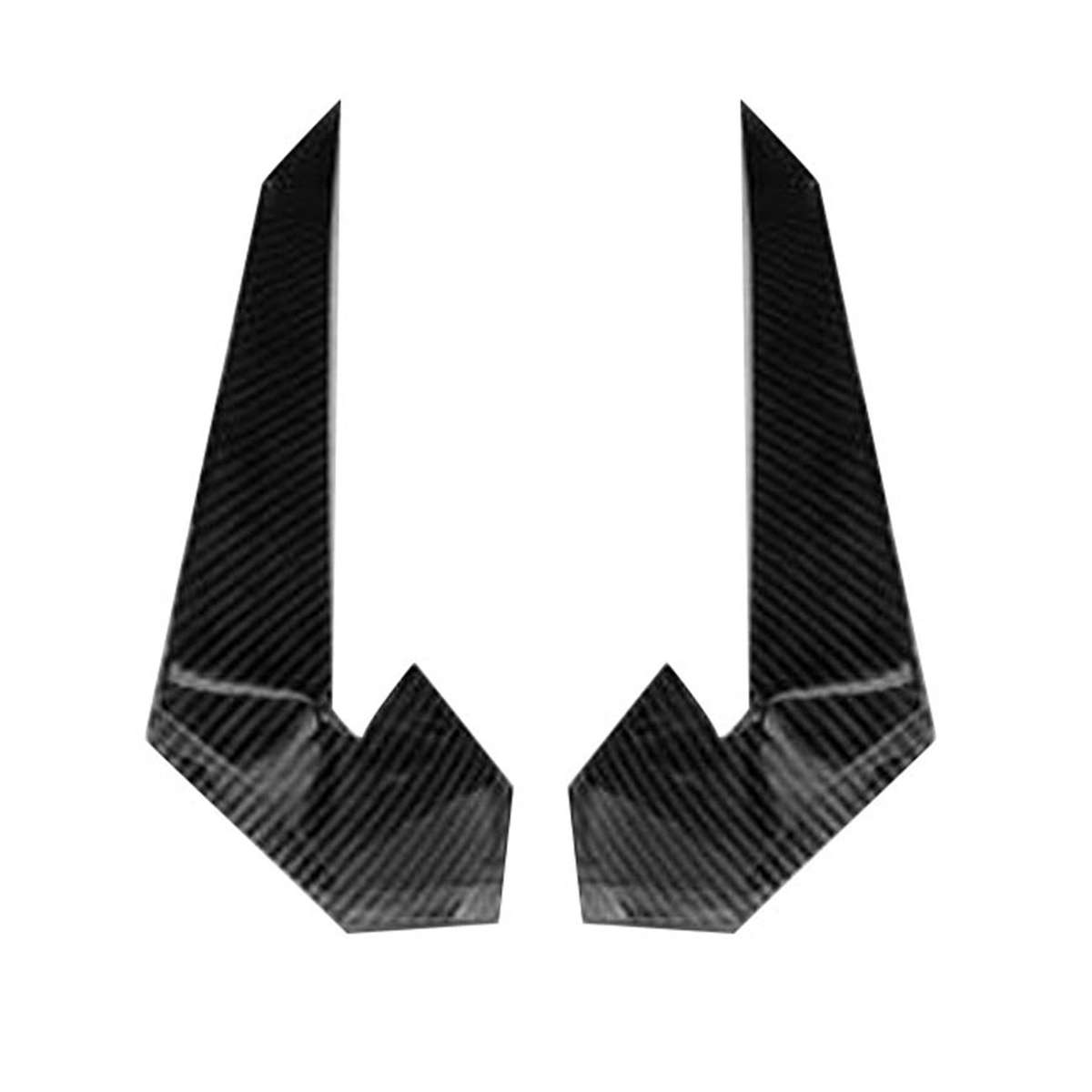 Car Front Bumper Lip Splitter Fin Air Knife Auto Kit Car Spoiler for 10TH Type-R 2019-2021 Bright Bl