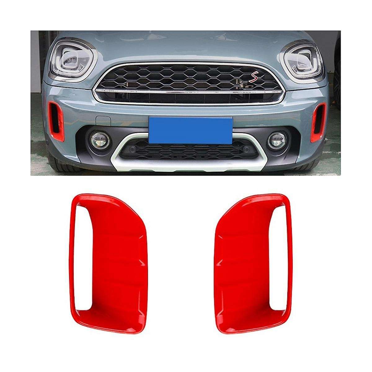 Car Front Bumper Side Intake Frame Cover for F60 2017-2022 Countryman Duct Outlet Hood Shell Case