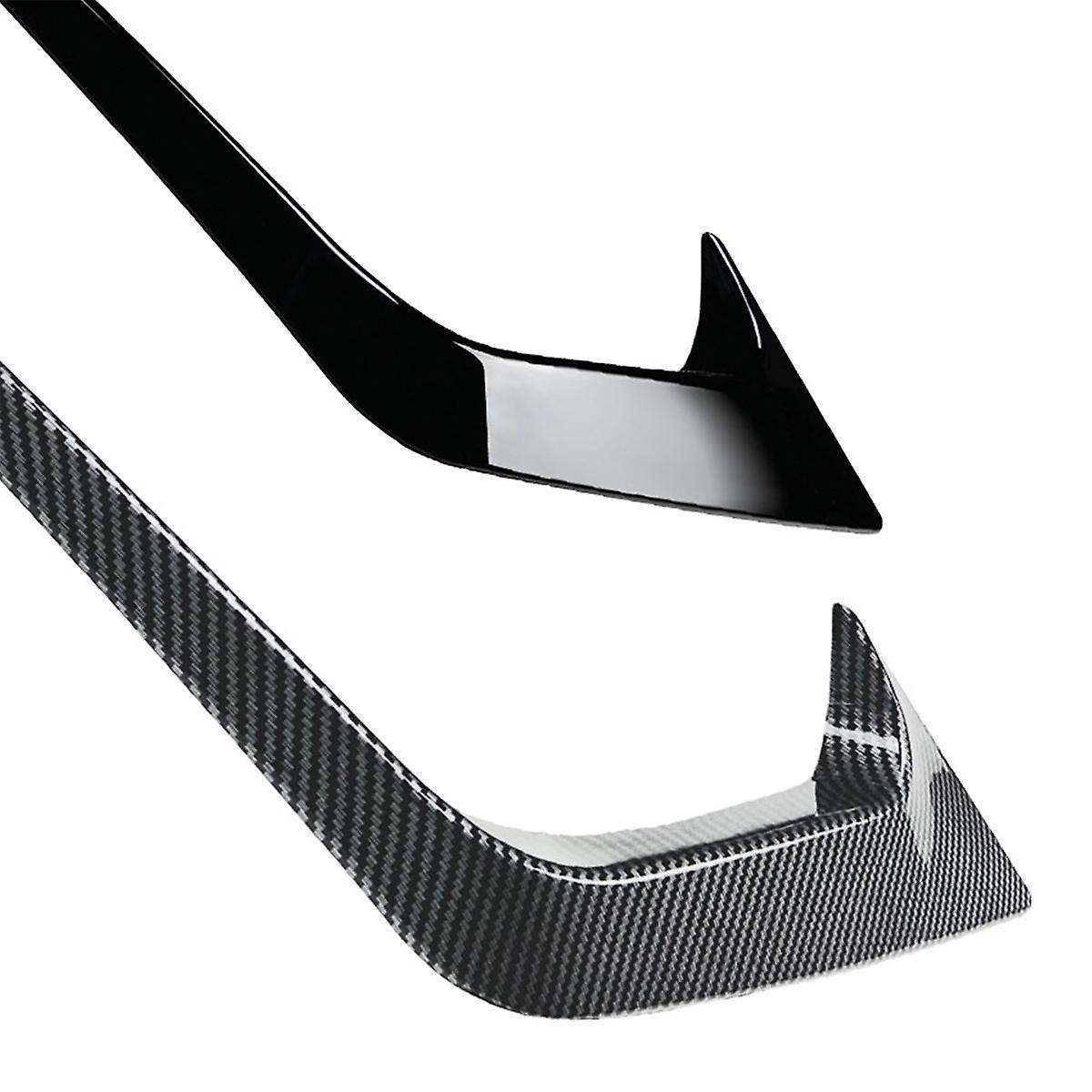 Car Front Bumper Splitter Spoiler Decorative Trims Fog Light Canard for Fiesta St Mk6 2012-2017 Glo