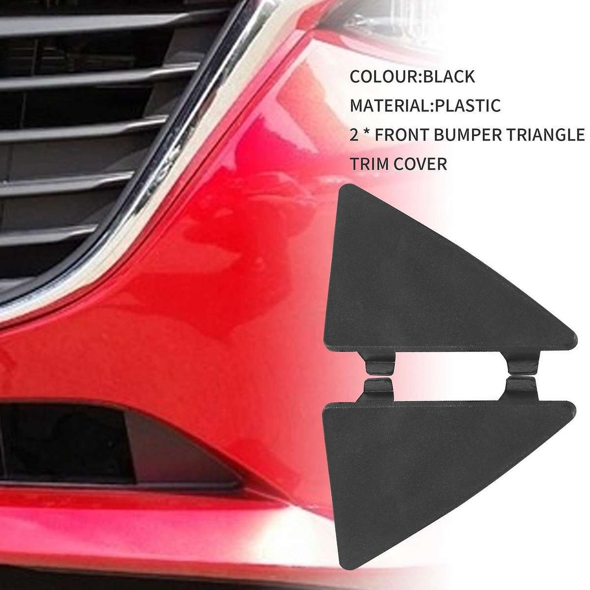 Car Front Bumper Triangle Trim Cover Cap for Mazda 3 Axela 2014-2016 Bhn1-50-101 Bhn1-50-102