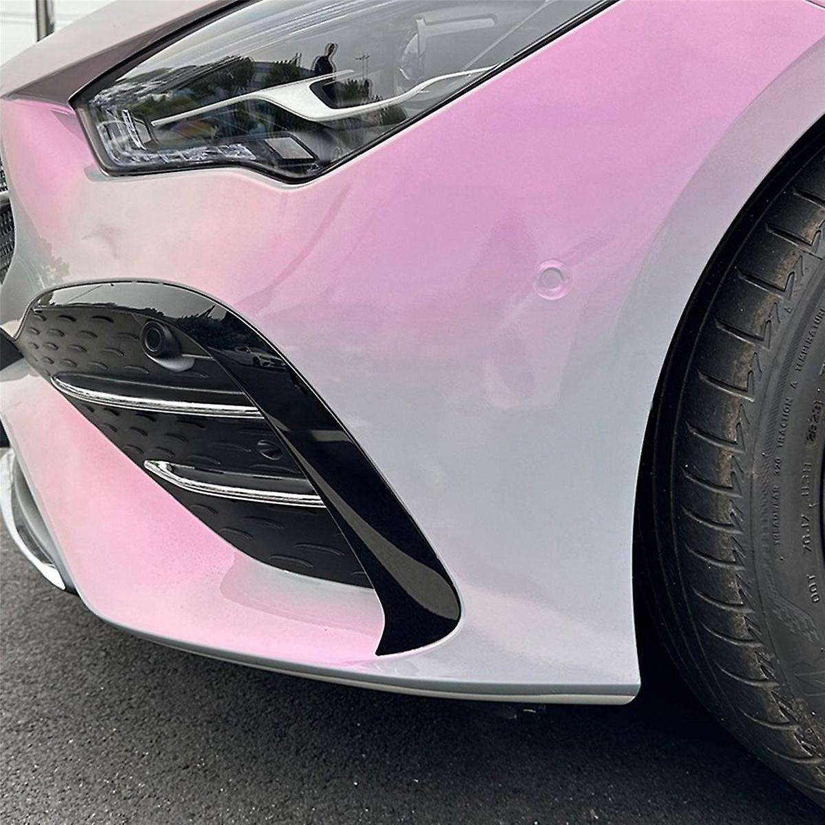 Car Front Fog Lights Trim Strips Bumper Lip Splitter Spoiler for CLA Class C118 X118 2023+ Silver