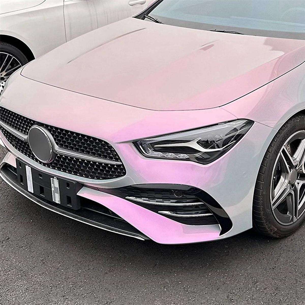 Car Front Fog Lights Trim Strips Bumper Lip Splitter Spoiler for CLA Class C118 X118 2023+ Silver