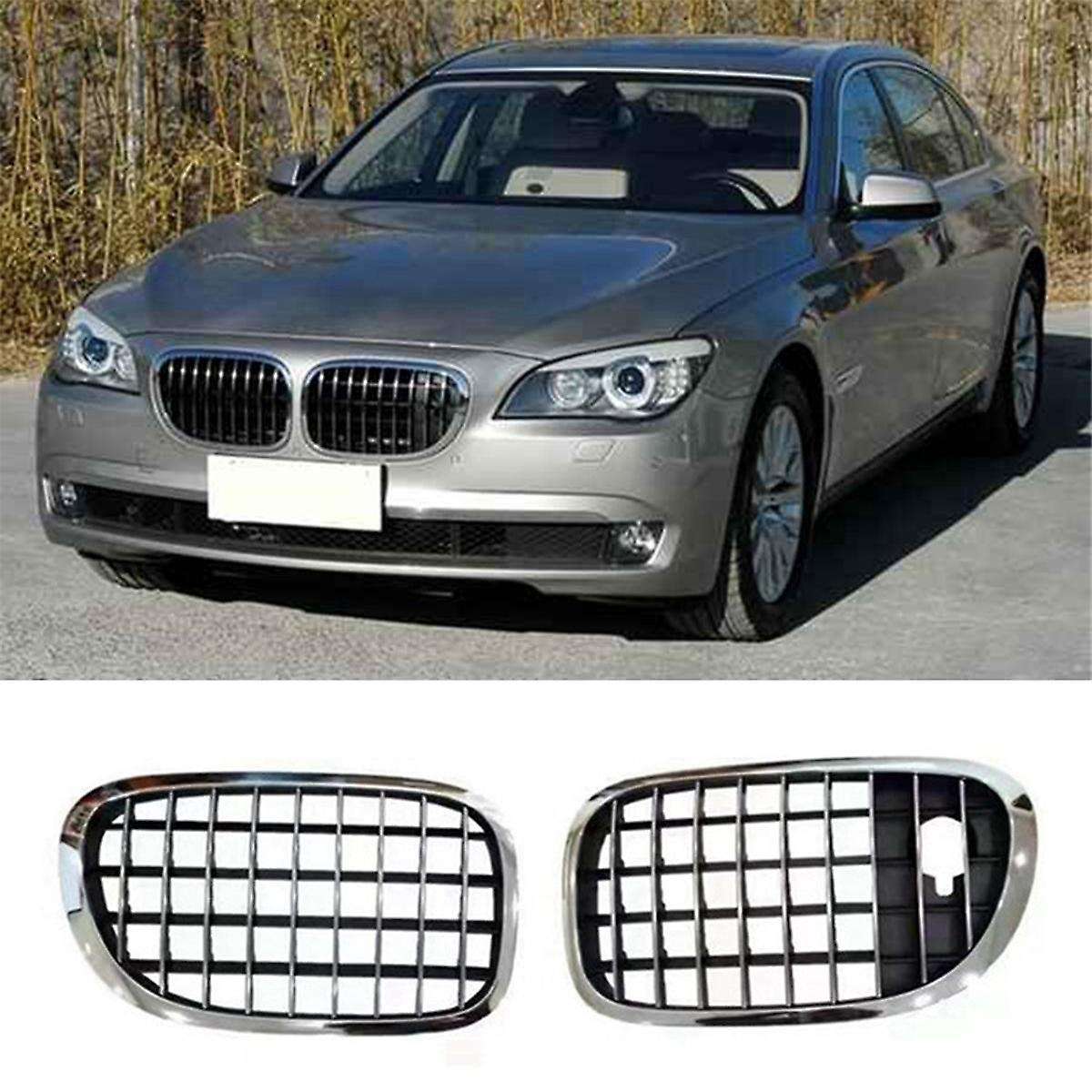Car Front Left Radiator Kidney Grille 51137203197 for 7 Series F01 F02 F04 740i 750i 760i 2009-2012