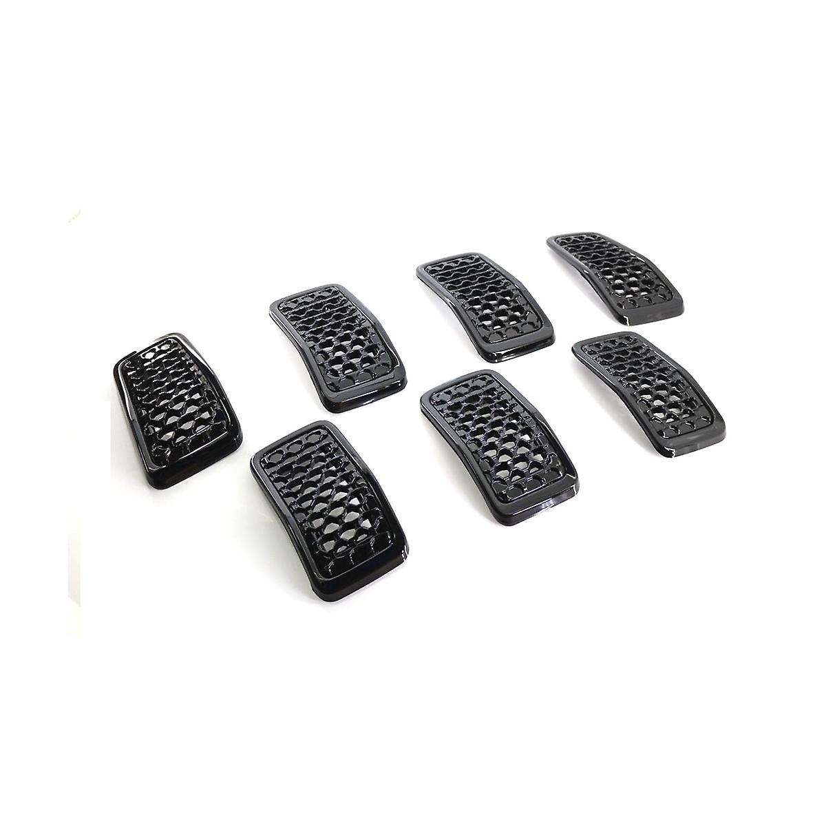 Car Front Mesh Racing Grills for 2019-2022 Bright Black Exterior Honey Racing Grille