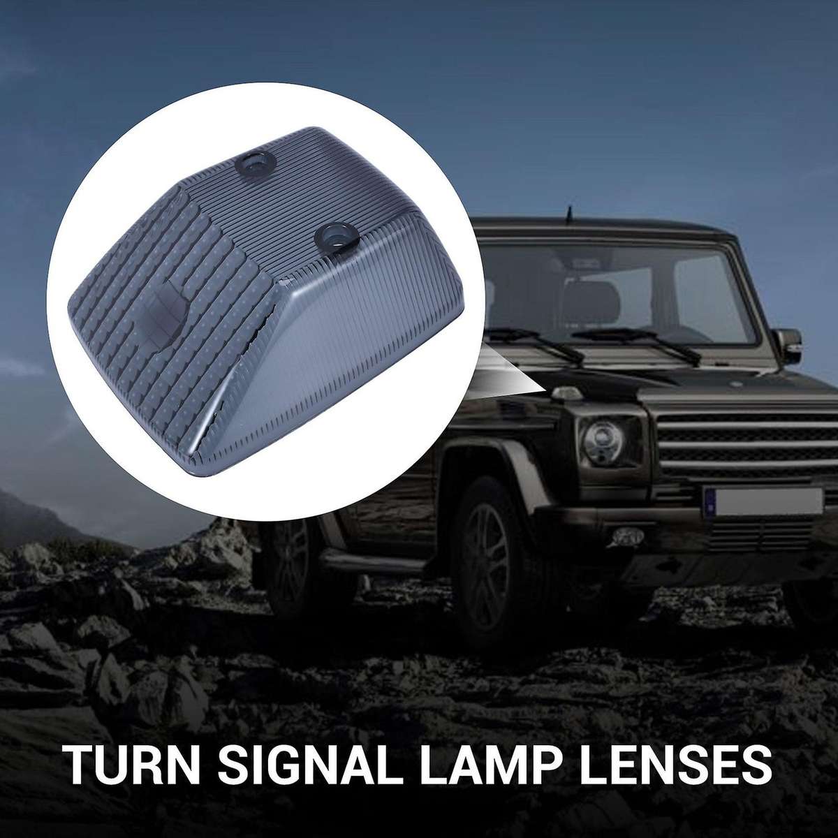 Car Gloss Black Front Turn Signal Lamp Lenses for Mercedes Benz W463 G-class G500 G550 G55 G63 G65