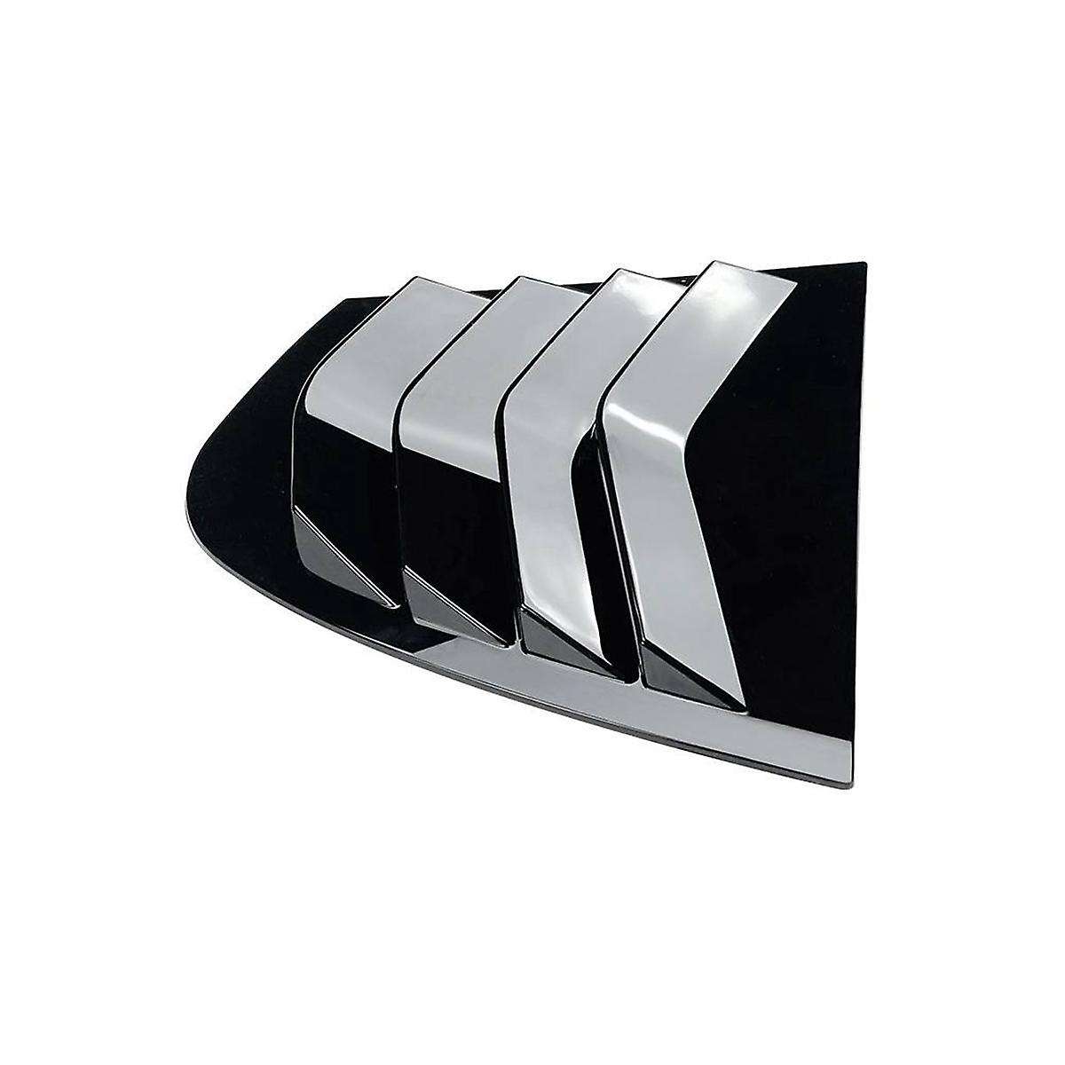 Car Glossy Black Rear Windows Triangle Louver Cover Sticker for 3series E90 320i 330i M3 2005-2011