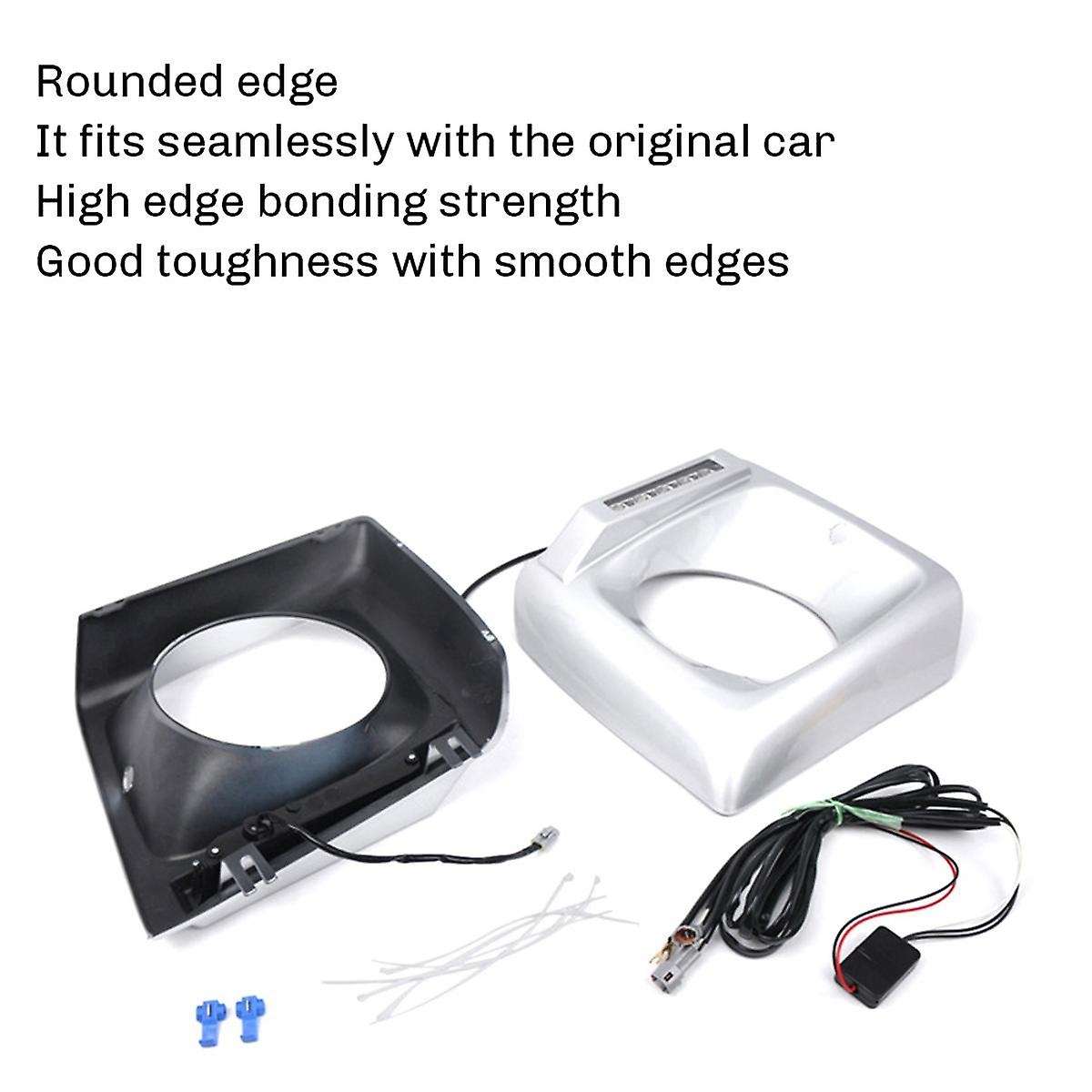 Car Head Light Bezel Grille LED Daytime Running Light for W463 G63 1990-2018 Silver