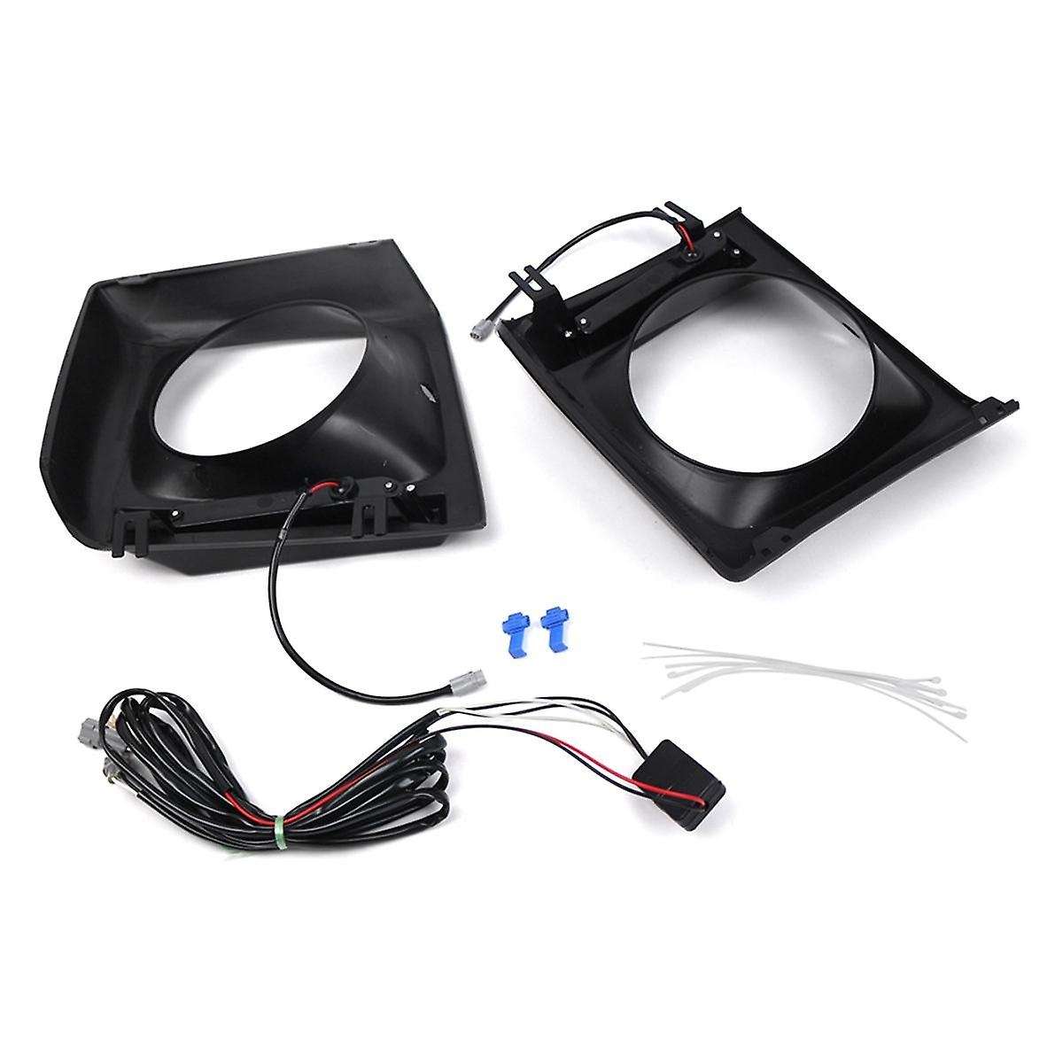 Car Head Light Bezel Grille LED Daytime Running Light for W463 G63 1990-2018 Black