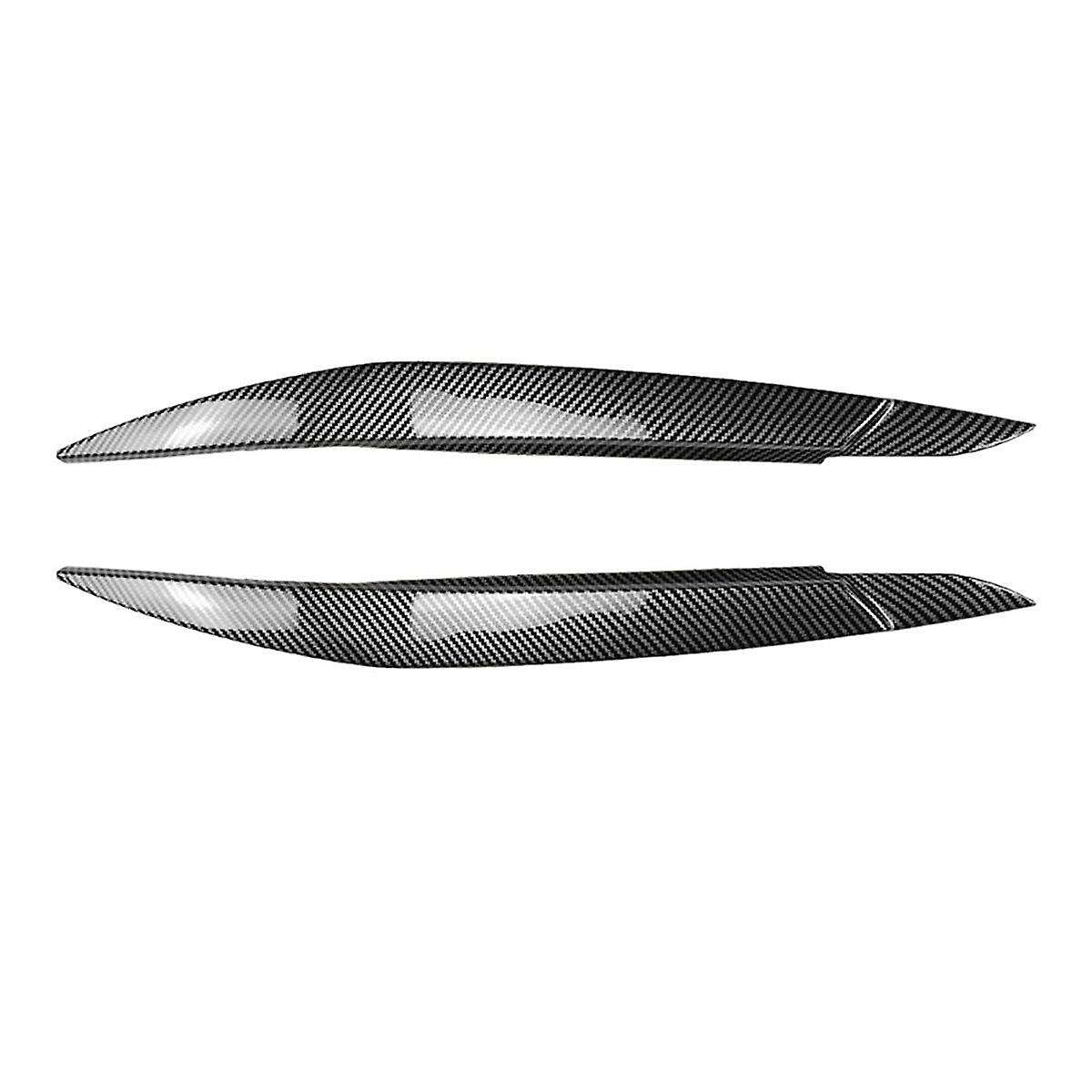 Car Headlight Lamp Eyebrows Cover Trim for X6 E71 2008-2014 Car Headlight Eyelids Lids Carbon Fiber