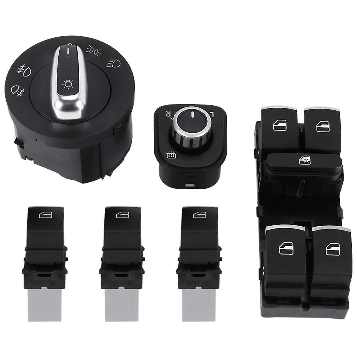 Car Headlight Switch & Window Lift Switch for Golf Mk5 5 B6 Seat 5ND941431A 5ND959857 5ND959565B
