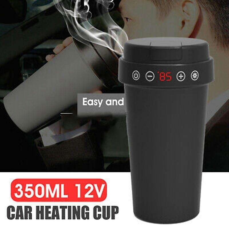 Car Heating Cup Electric Water Cup Display Temperature LCD Display Temperature Kettle Coffee Tea 350