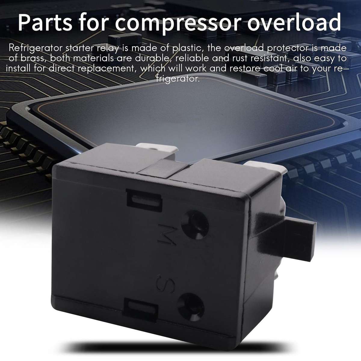 QP2-4.7 PTC Relay 1 Pin Refrigerator Relay and 6750C-0005P Refrigerator Overload Protector