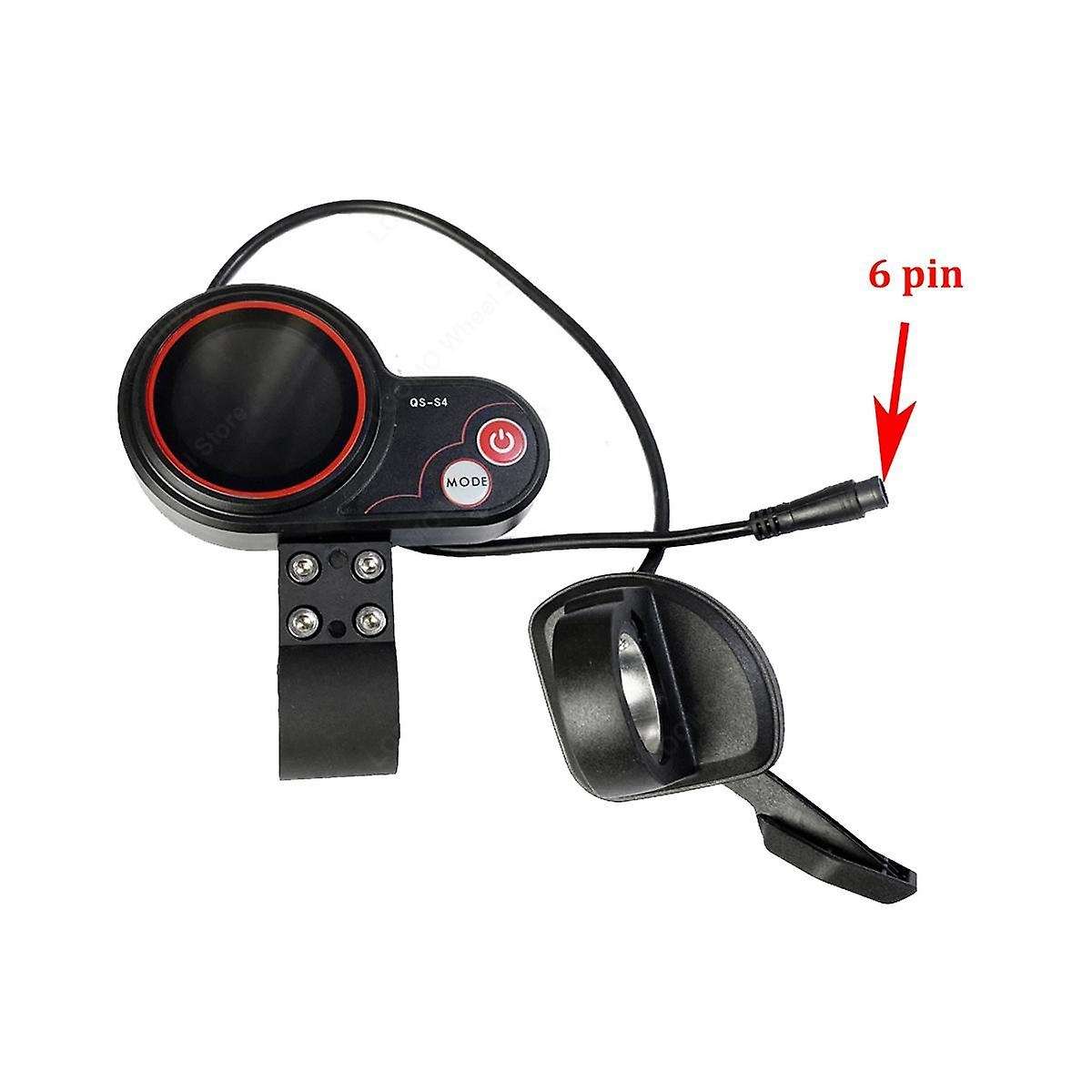 Qs-s4 36v-60v Thumb Throttle Lcd Display Kit+ignition Lock Key for Zero 8 9 10 8x 10x Electric Scoot