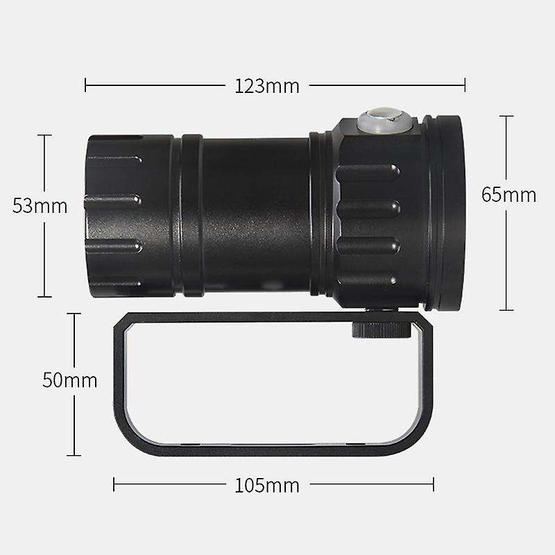 Qh14-7 500W Professional Photography Fill Light Diving Flashlight Red Blue Light High Power Underwat